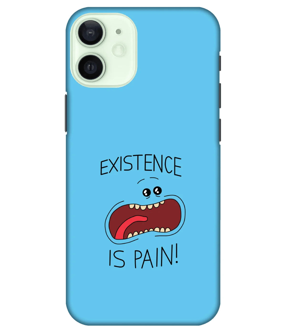 A product shot of a slim hard case with a colorful design.