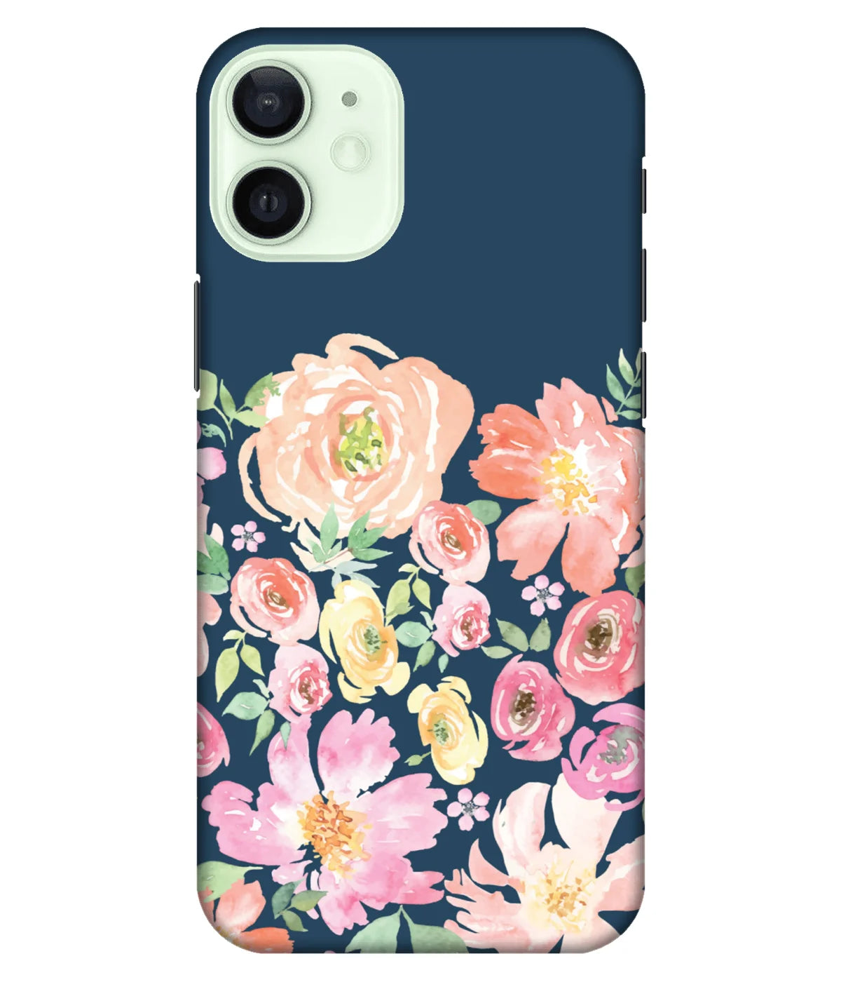 A product shot of a slim hard case with a colorful design.