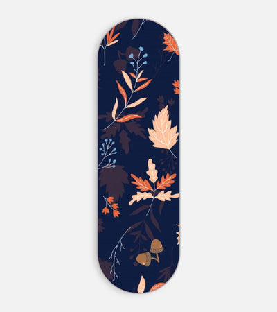 Mobile phone grip slider with a colorful design on a white background