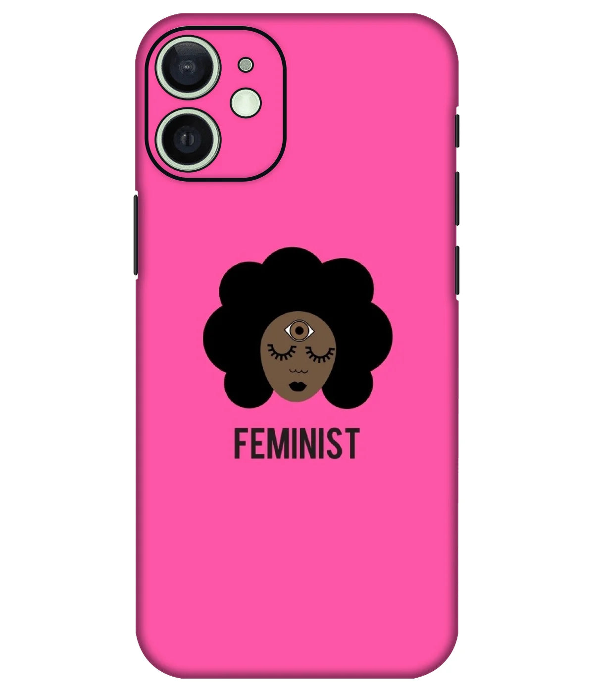 Image of a phone case featuring a mobile skin with a graphic design.