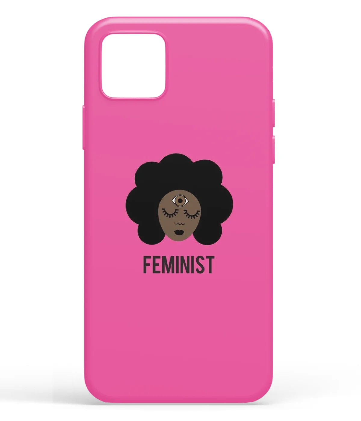 A front-on view of soft silicone phone case with a colorful design.
