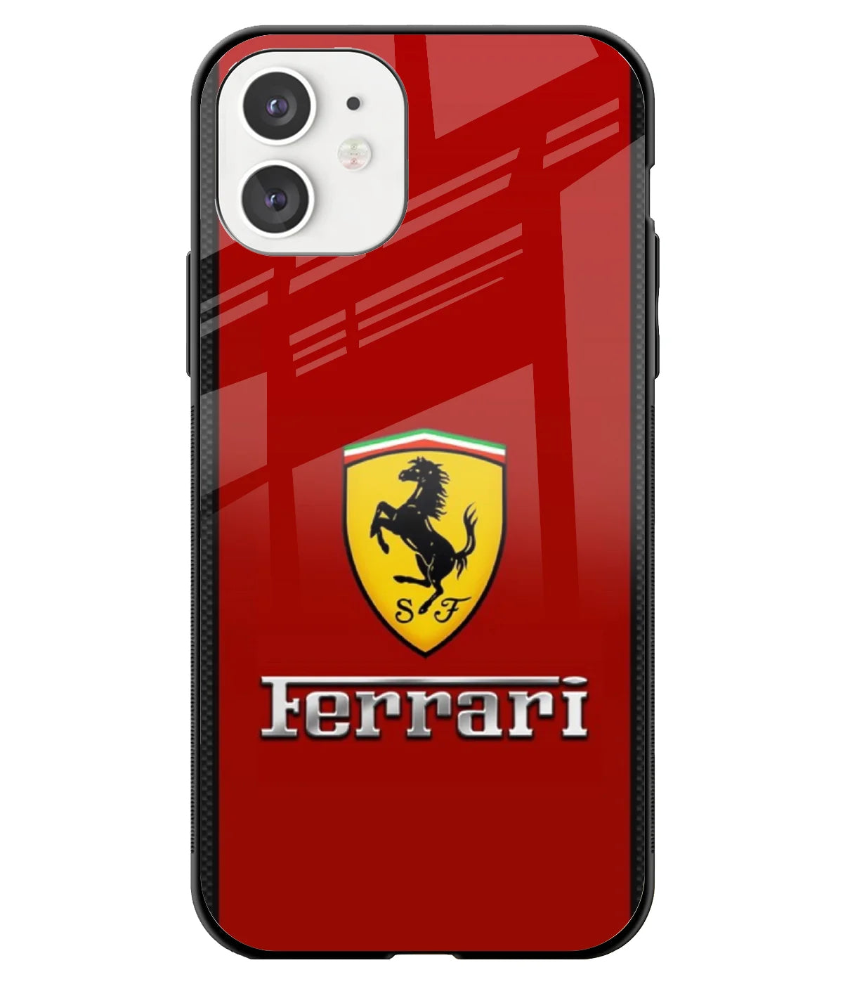 Red Ferrari Case Ferrari Logo Dark Red Glossy Metal Case – CaseMonkey