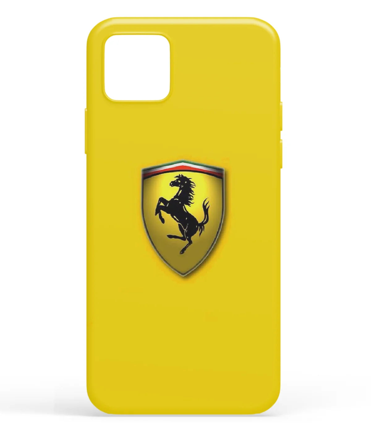A front-on view of soft silicone phone case with a colorful design.