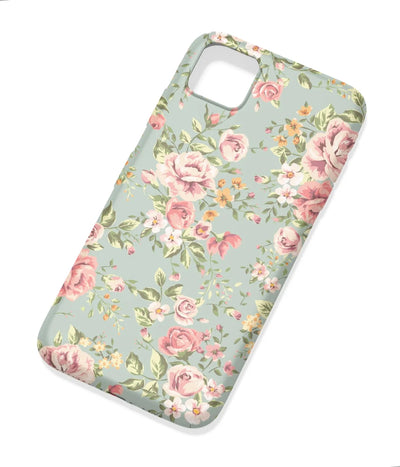 An angled view of a soft silicone case featuring a colorful design.