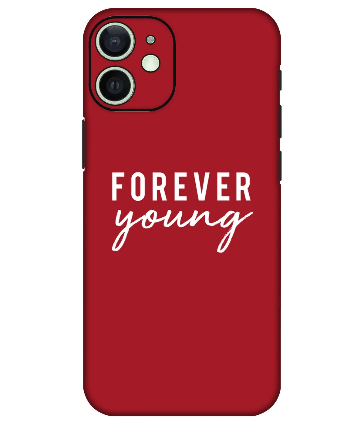 Image of a phone case featuring a mobile skin with a graphic design.