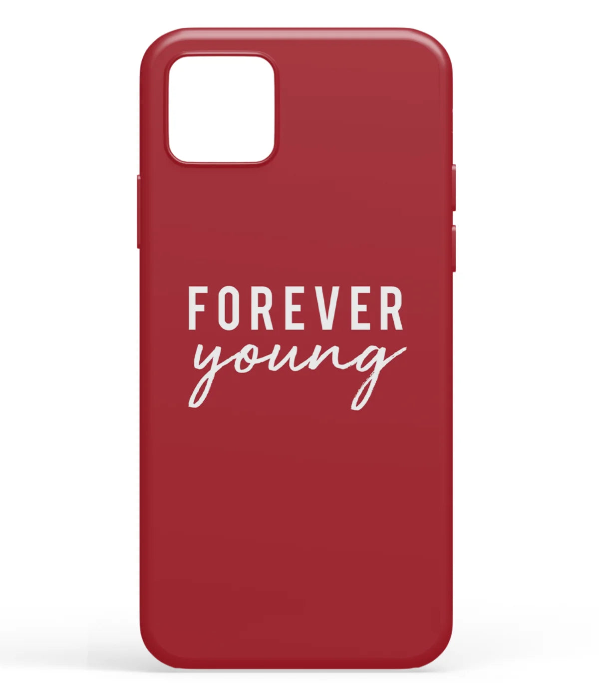 A front-on view of soft silicone phone case with a colorful design.