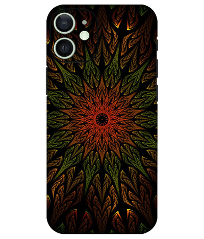 Image of a phone case featuring a mobile skin with a graphic design.
