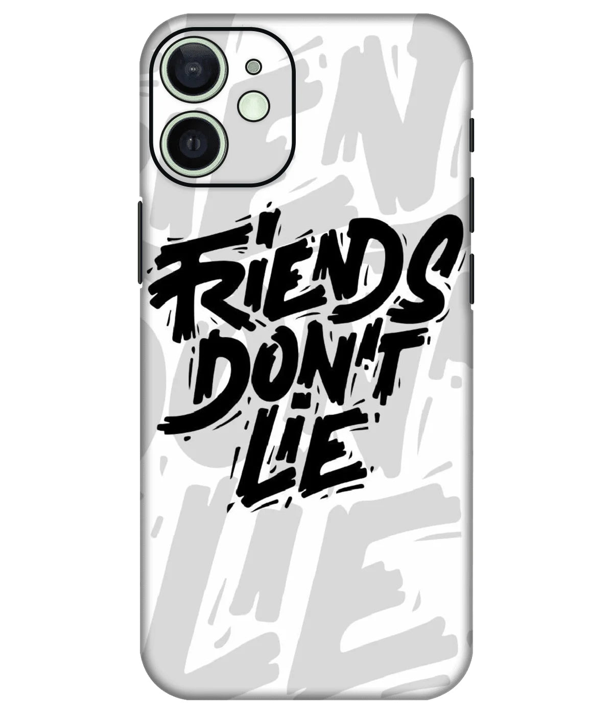 Image of a phone case featuring a mobile skin with a graphic design.