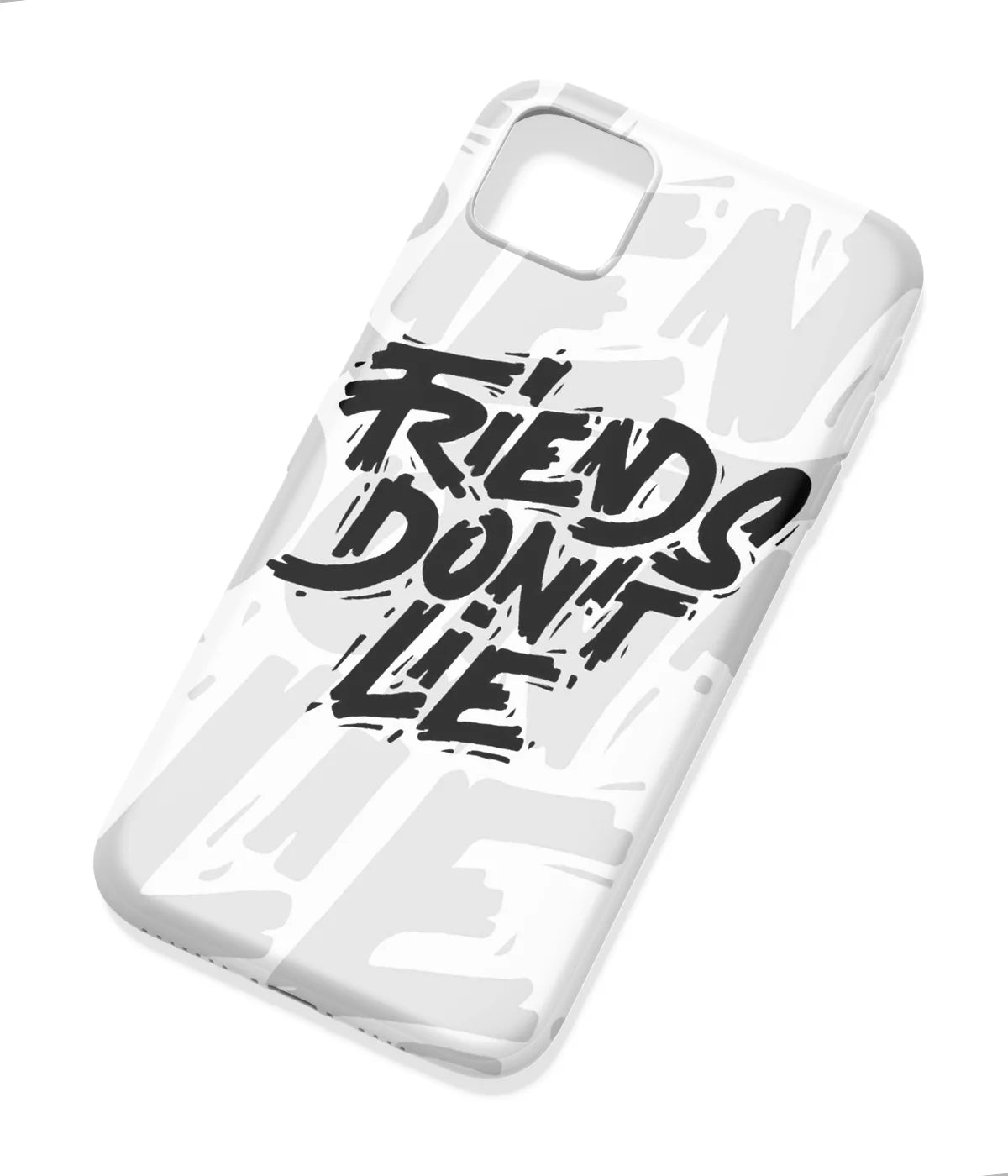 An angled view of a soft silicone case featuring a colorful design.