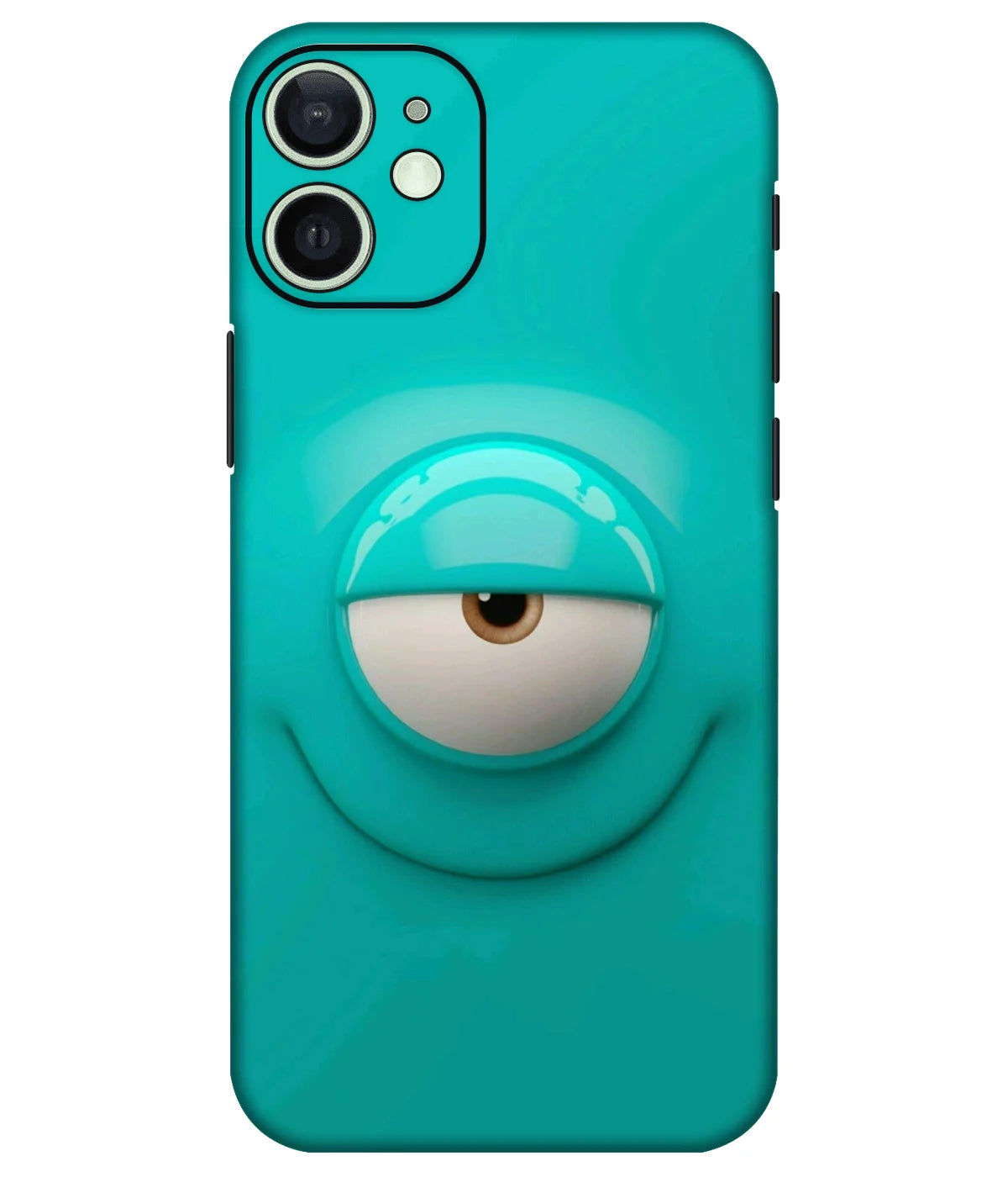 Image of a phone case featuring a mobile skin with a graphic design.
