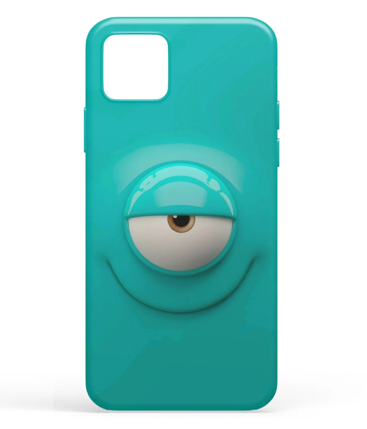 A front-on view of soft silicone phone case with a colorful design.