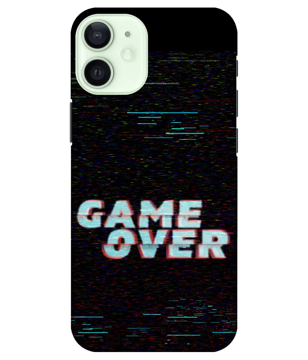 A product shot of a slim hard case with a colorful design.