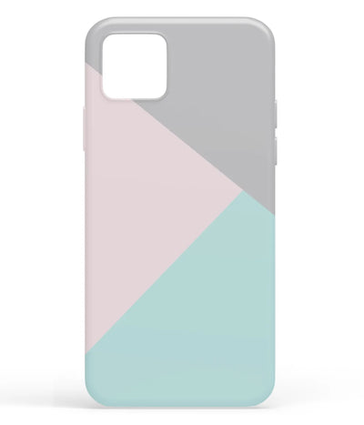 A front-on view of soft silicone phone case with a colorful design.