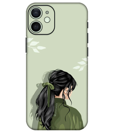 Image of a phone case featuring a mobile skin with a graphic design.