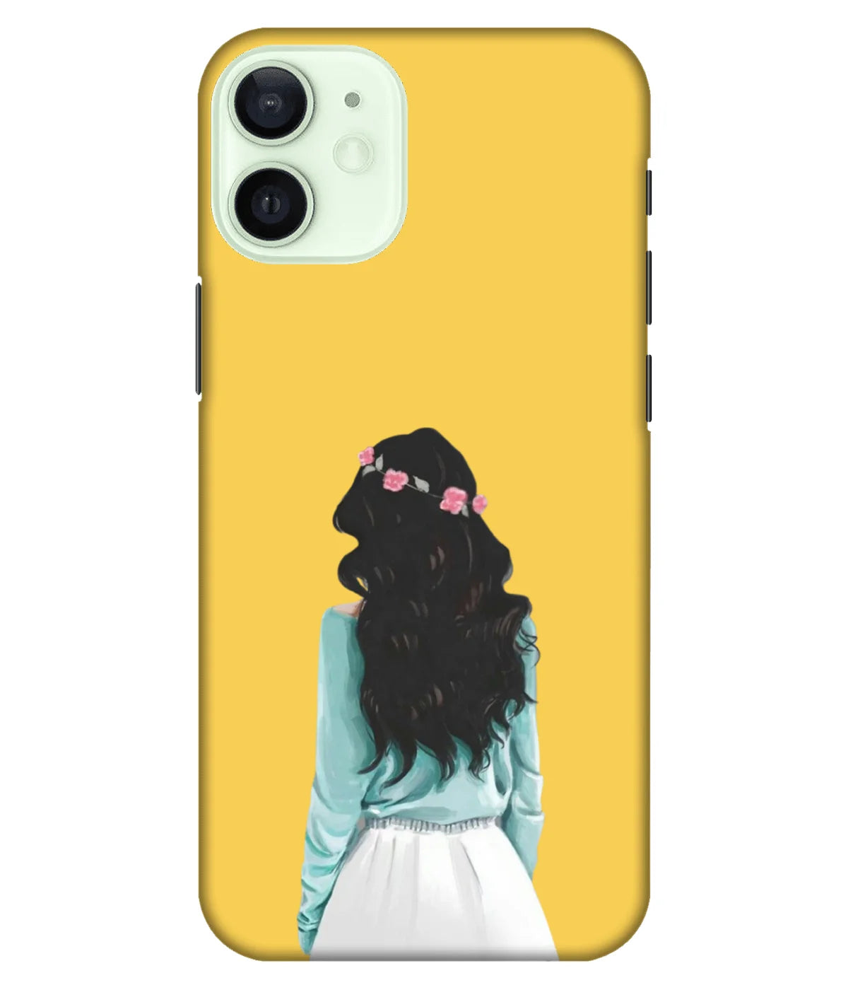 A product shot of a slim hard case with a colorful design.