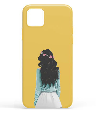 A front-on view of soft silicone phone case with a colorful design.