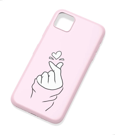 An angled view of a soft silicone case featuring a colorful design.