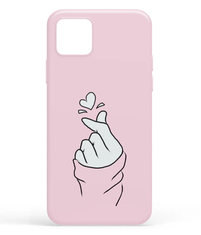 A front-on view of soft silicone phone case with a colorful design.