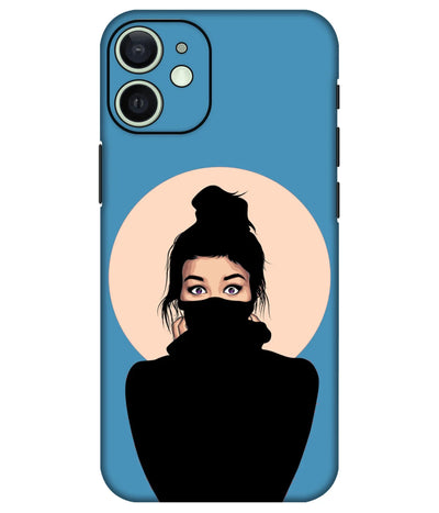 Image of a phone case featuring a mobile skin with a graphic design.