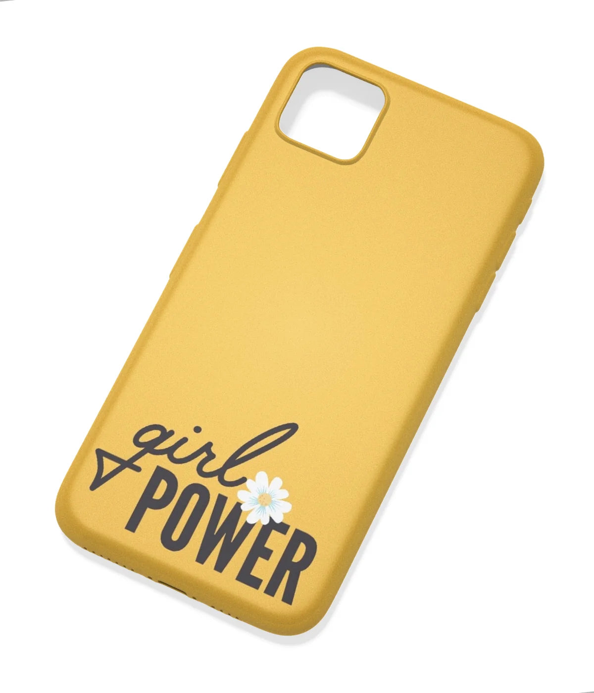 An angled view of a soft silicone case featuring a colorful design.