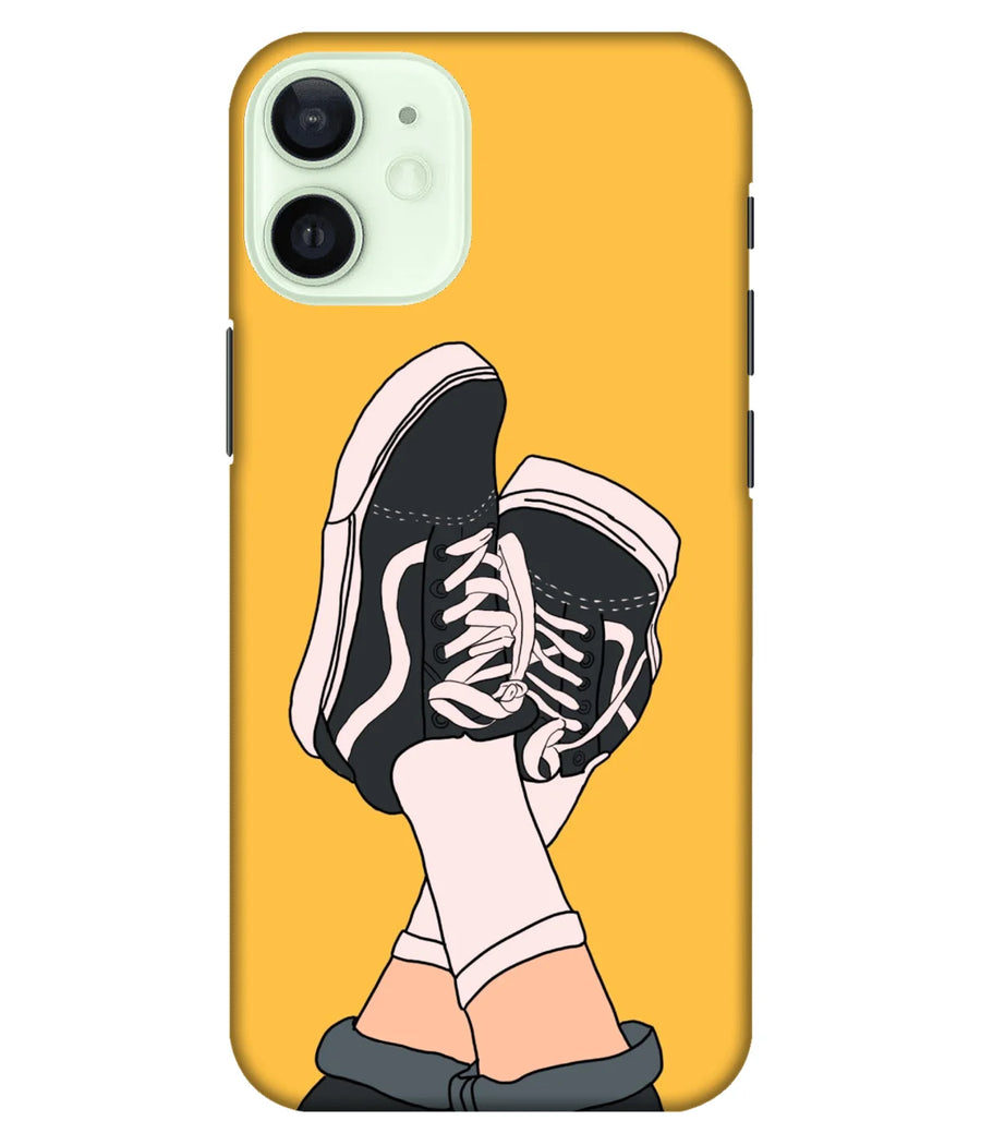 Girl Shoe Art Yellow Slim Hard Case