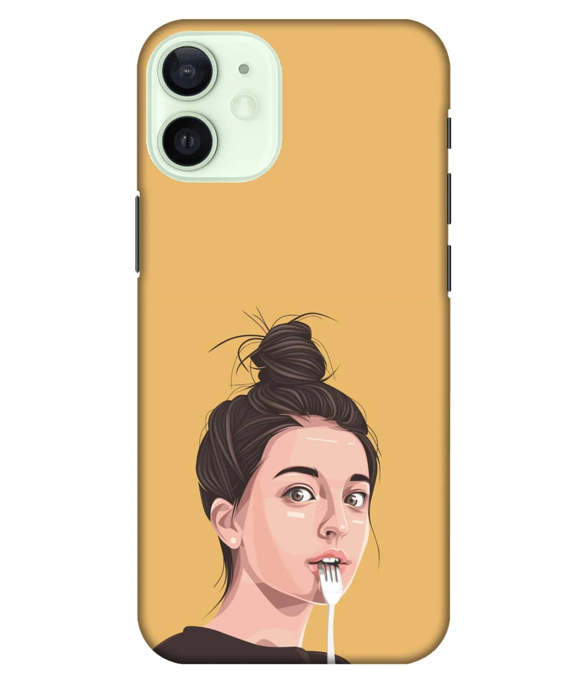 A product shot of a slim hard case with a colorful design.