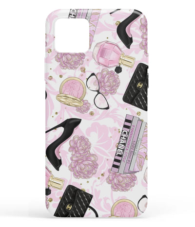 A front-on view of soft silicone phone case with a colorful design.