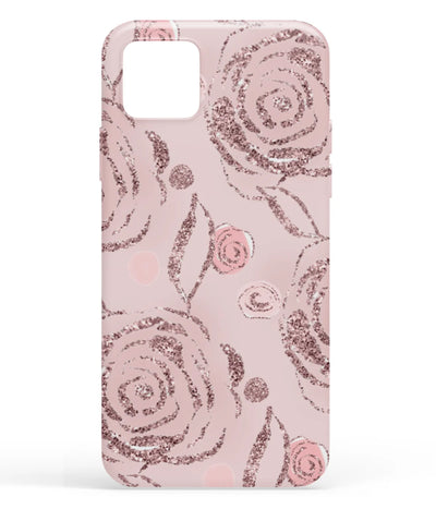 A front-on view of soft silicone phone case with a colorful design.
