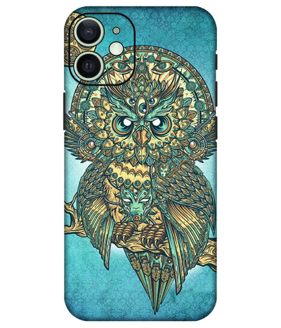 Image of a phone case featuring a mobile skin with a graphic design.