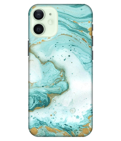 A product shot of a slim hard case with a colorful design.