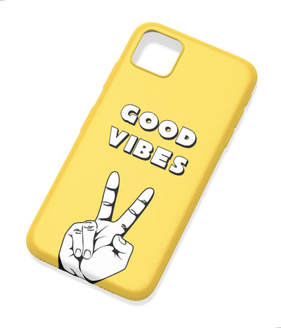 An angled view of a soft silicone case featuring a colorful design.