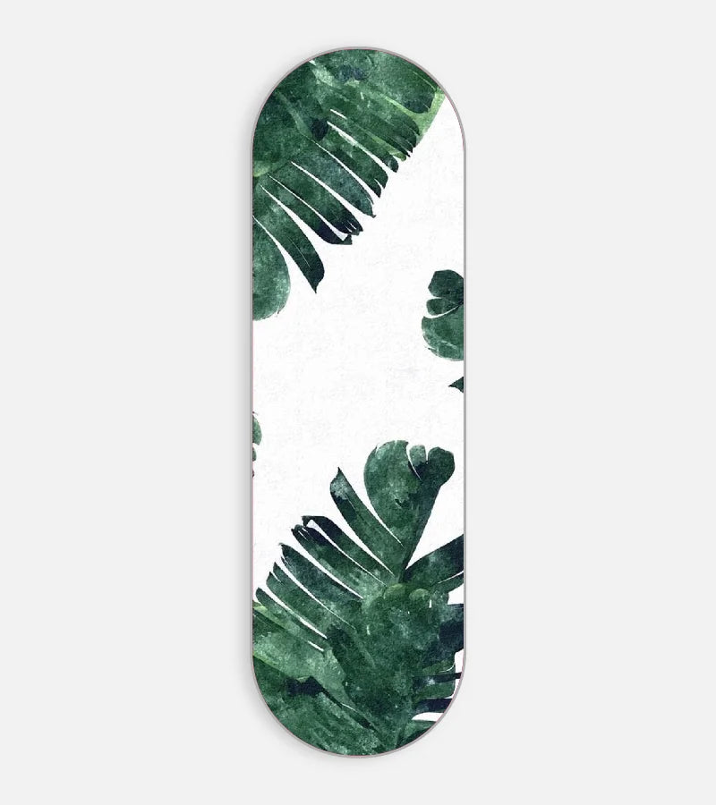 Mobile phone grip slider with a colorful design on a white background