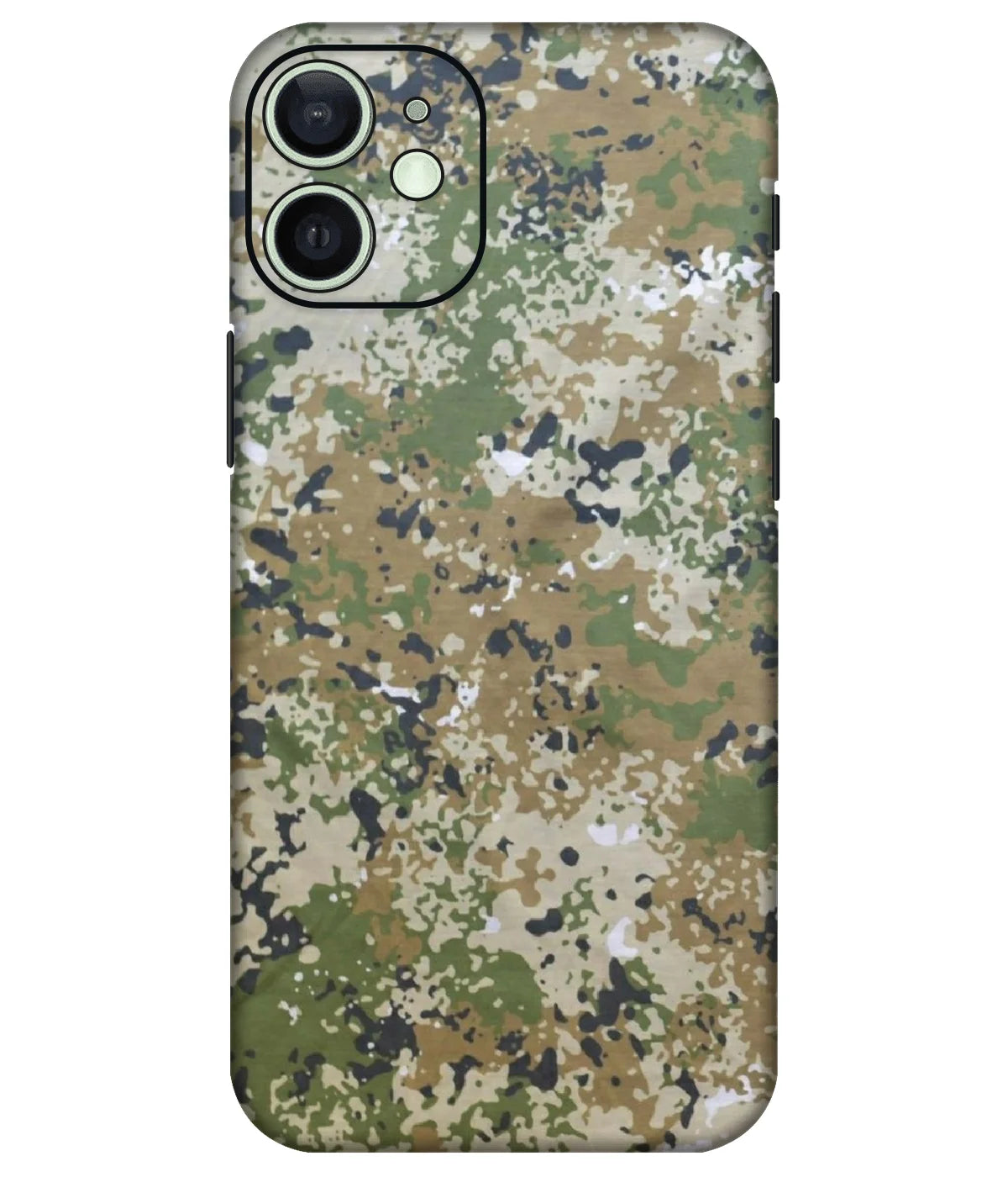 Image of a phone case featuring a mobile skin with a graphic design.