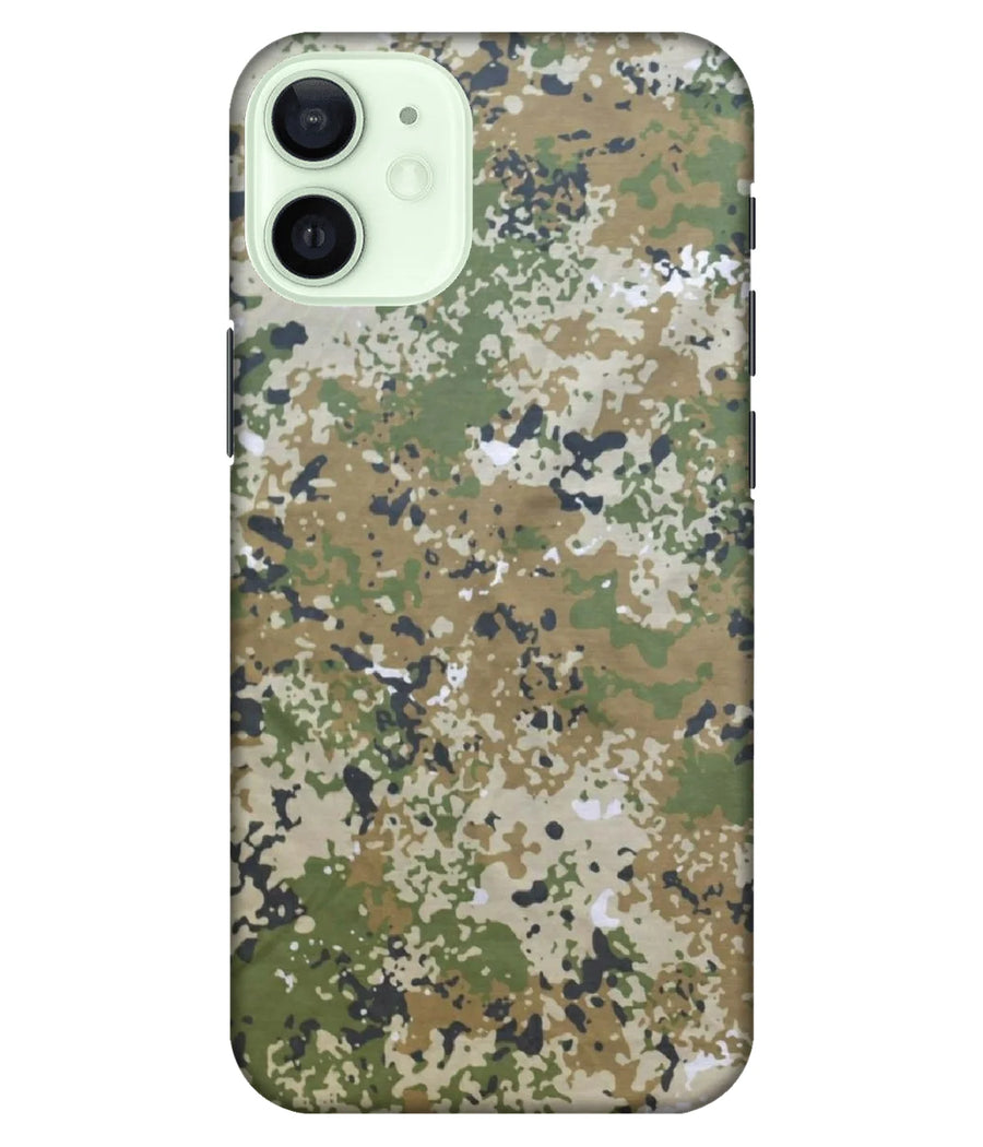 Green Black Cameo Pattern Slim Hard Case