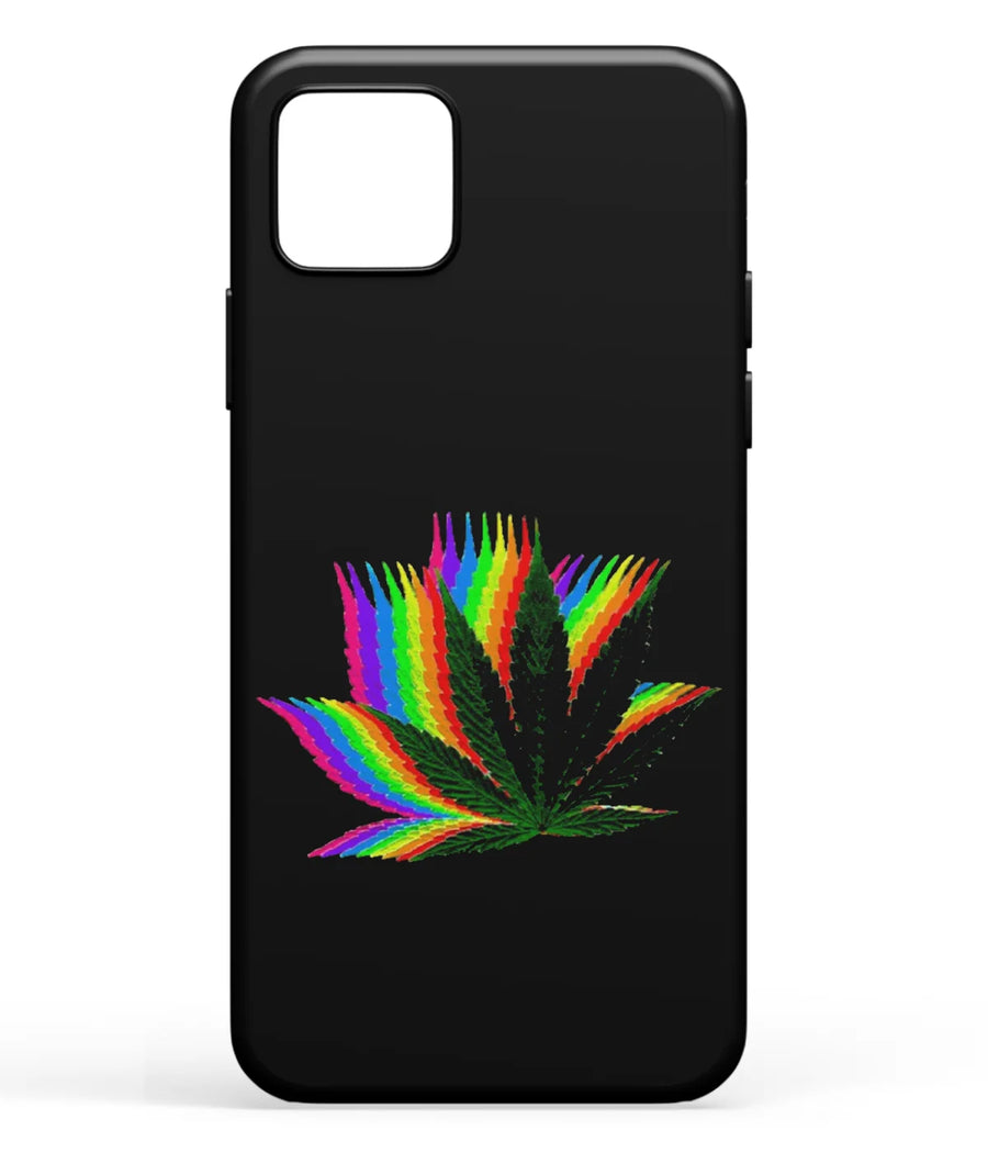 Green Leaves Neon Art Soft Silicone Case