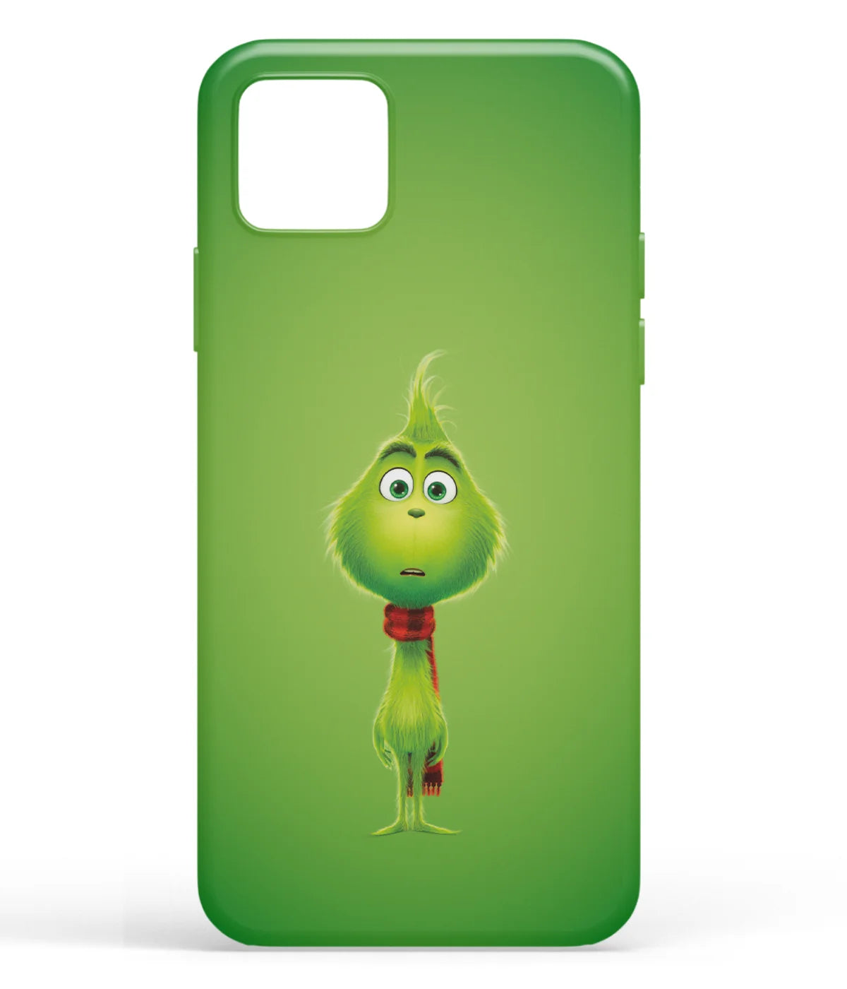 A front-on view of soft silicone phone case with a colorful design.