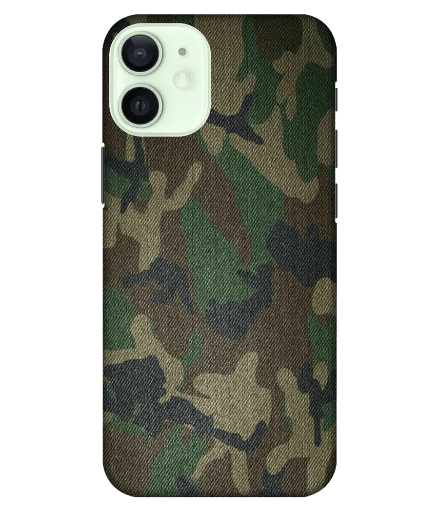 Green Texture Camouflage Pattern Slim Hard Case