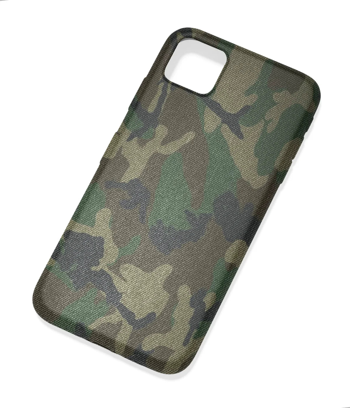 An angled view of a soft silicone case featuring a colorful design.