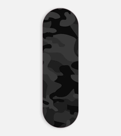 Mobile phone grip slider with a colorful design on a white background