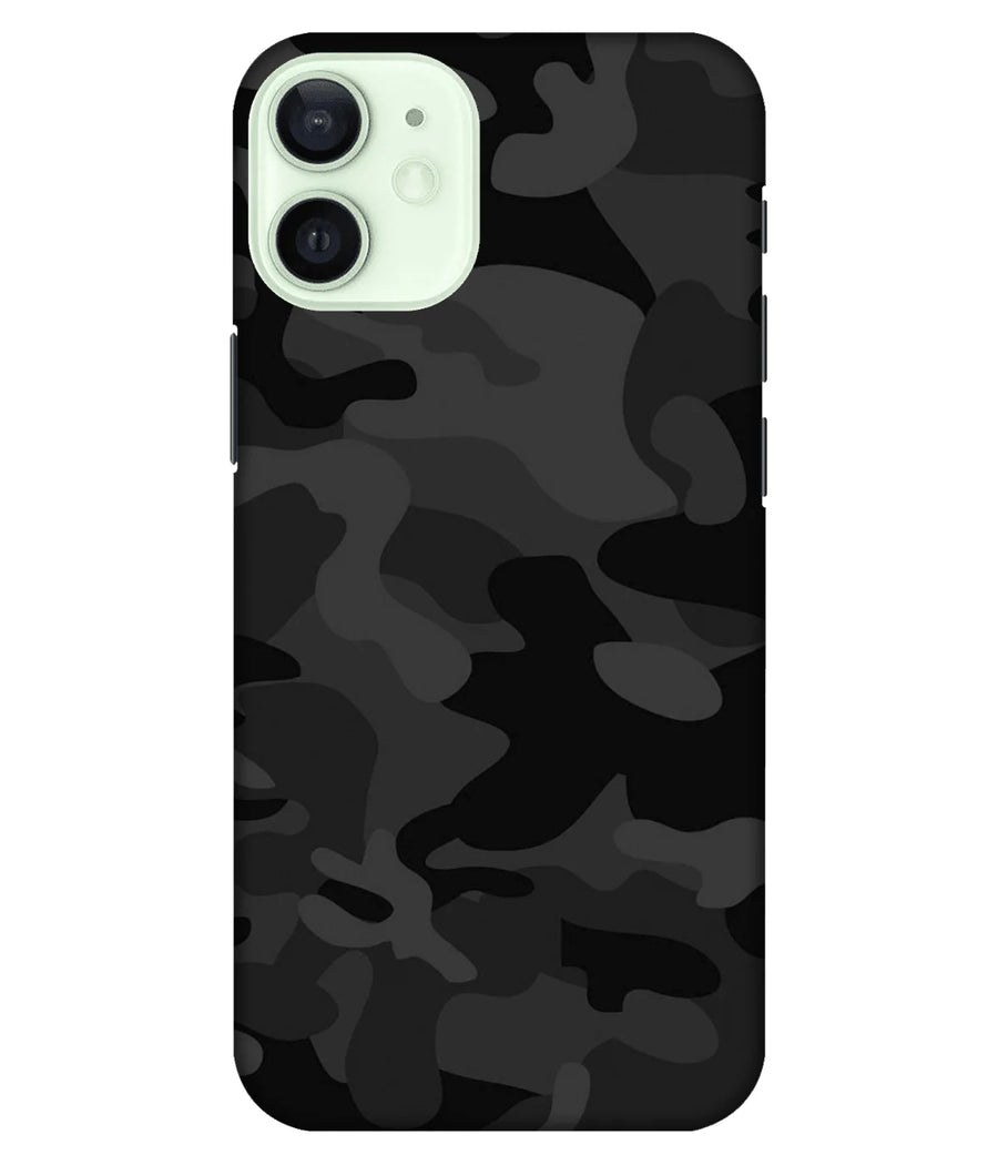 Grey Black Camouflage Pattern Slim Hard Case