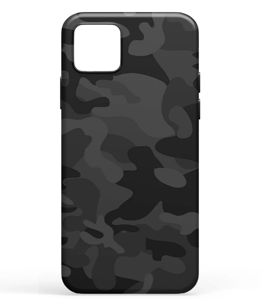 Grey Black Camouflage Pattern Soft Silicone Case
