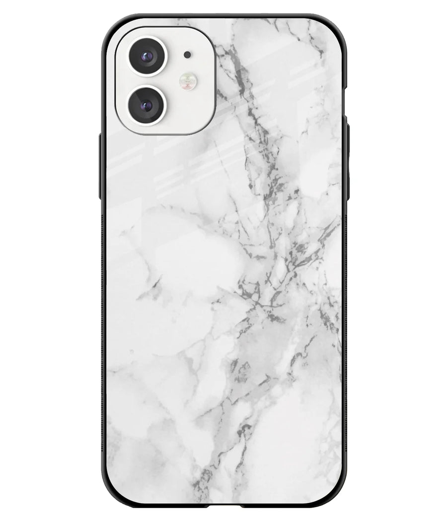 Grey Marble Texture Glass Case