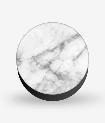 Mobile phone grip with a colorful design on a white background