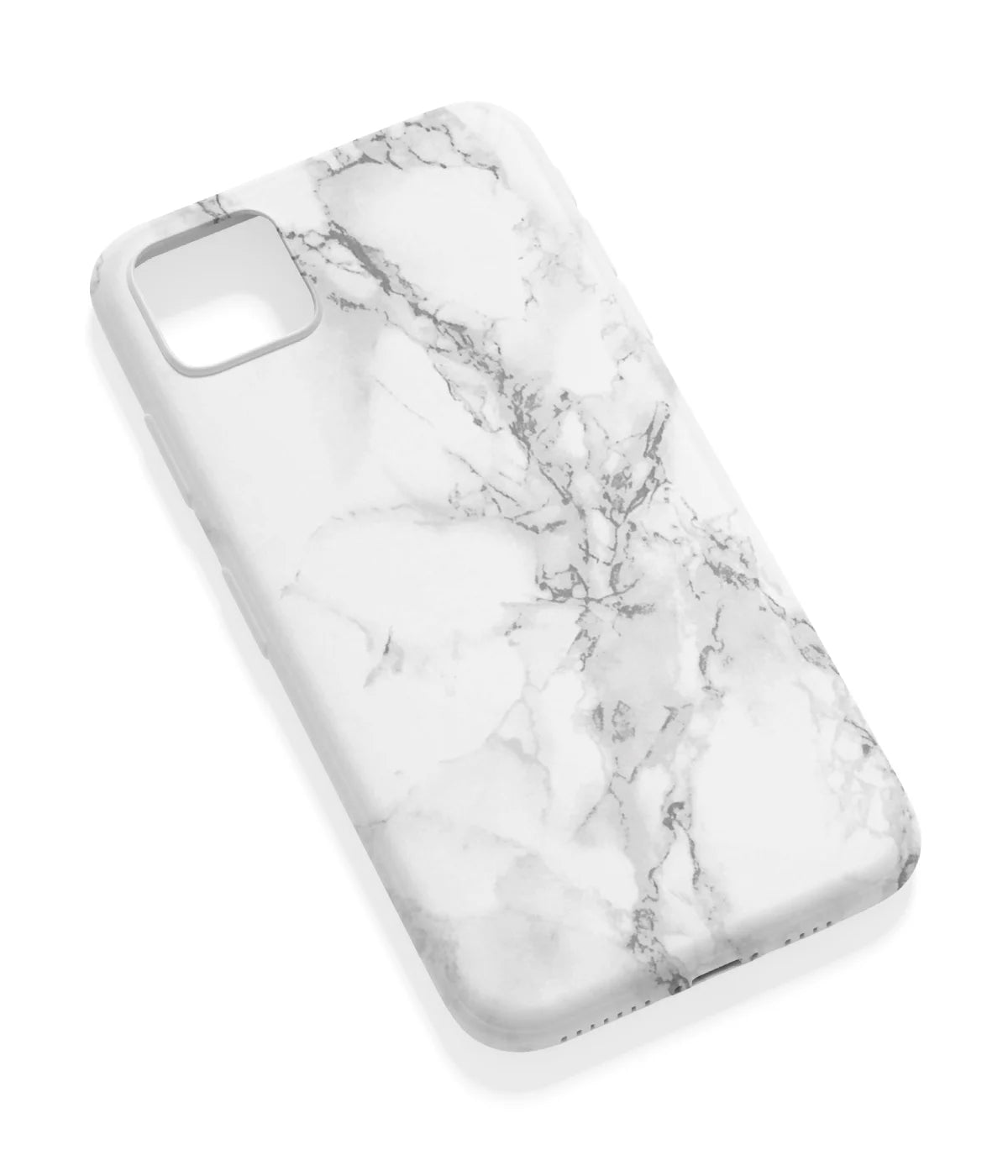 An angled view of a soft silicone case featuring a vibrant design.