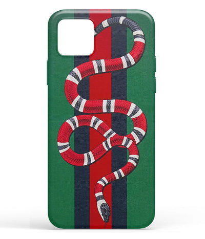 A front-on view of soft silicone phone case with a colorful design.