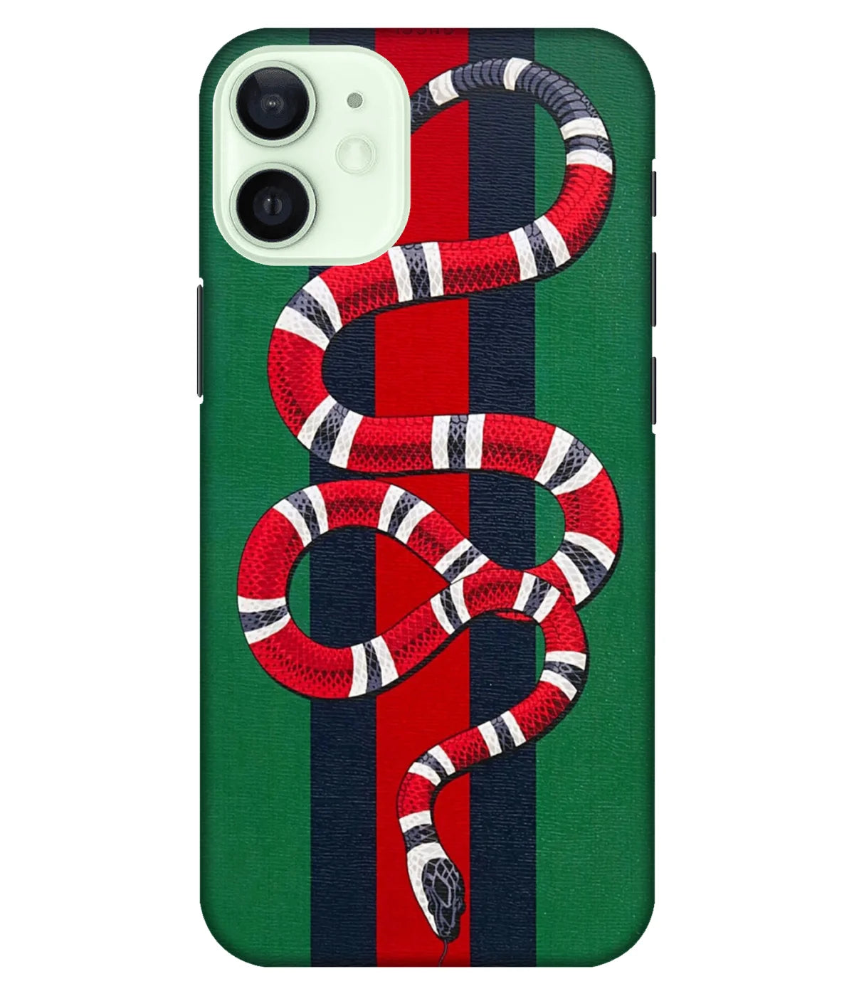 A product shot of a slim hard case with a colorful design.