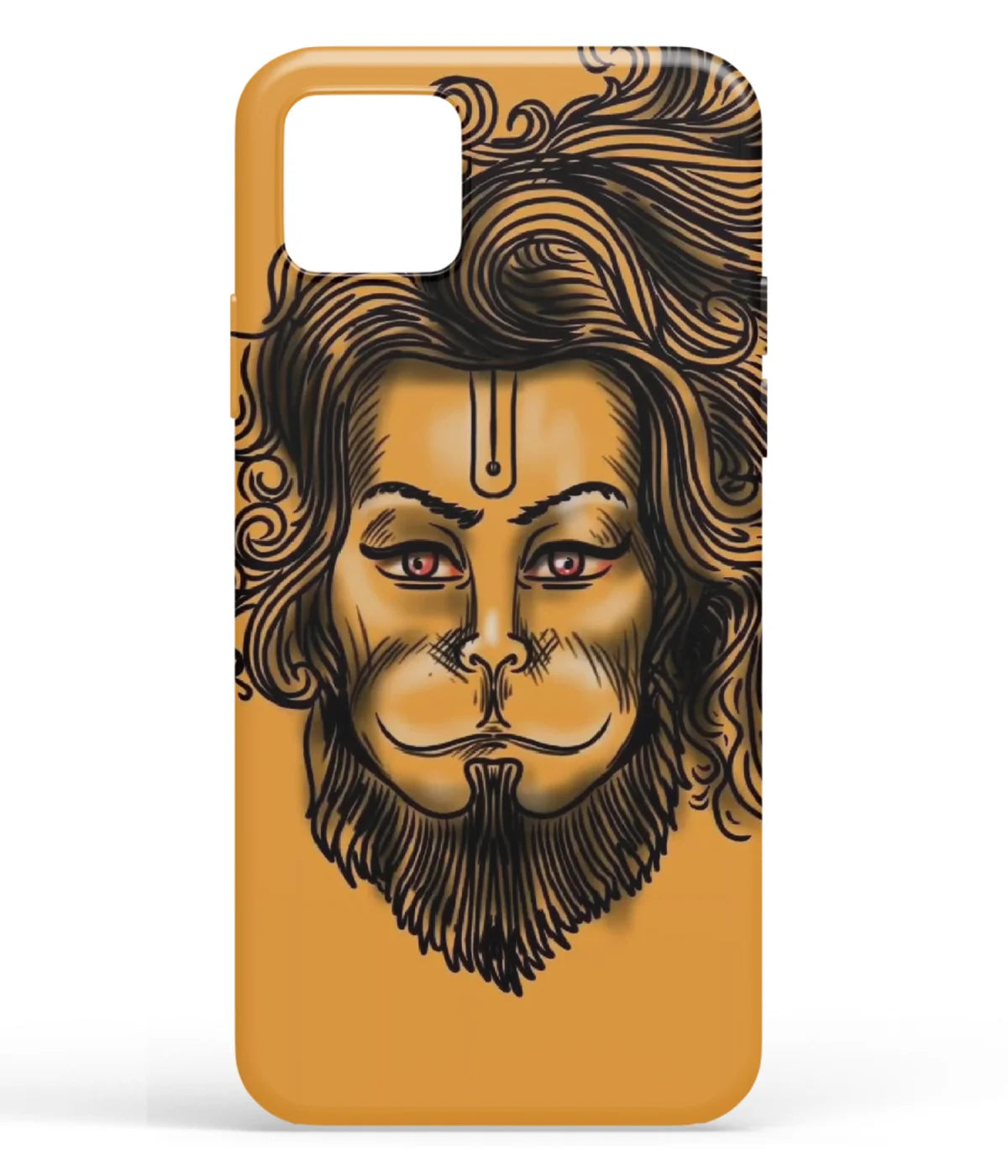 A front-on view of soft silicone phone case with a colorful design.