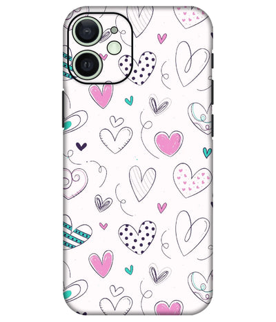 Image of a phone case featuring a mobile skin with a graphic design.