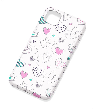 An angled view of a soft silicone case featuring a colorful design.