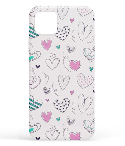 A front-on view of soft silicone phone case with a colorful design.